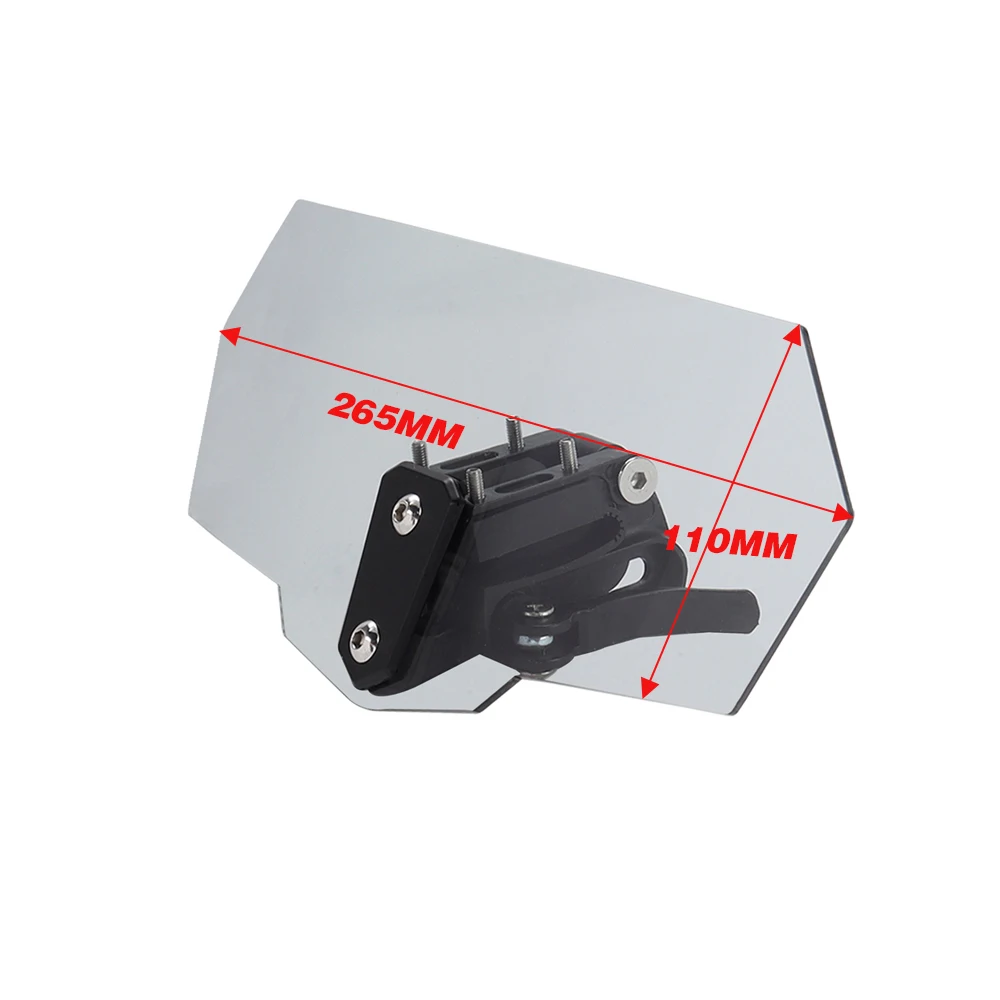 لسوزوكي VS 600 800 DL650 DL1000 DL250 V-STROM 650 1000 XT دراجة نارية الزجاج الأمامي تمديد سبويلر الزجاج الأمامي منحرف الهواء #5