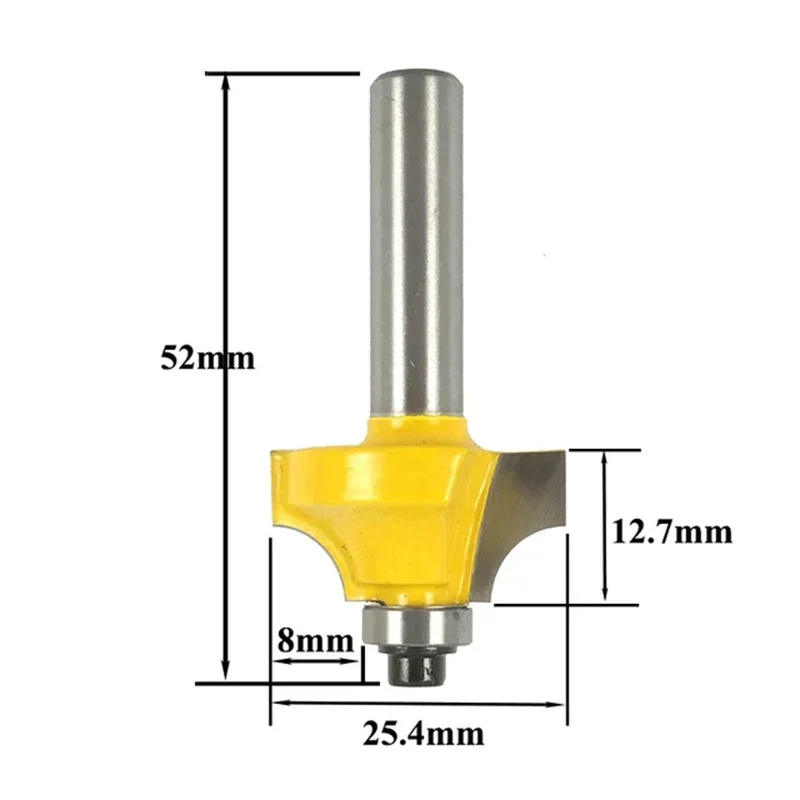 1pc 8mm Shank Beading Bit Tungsten Carbide Double Edging Router Bits Milling Cutter for Wood Woodworking