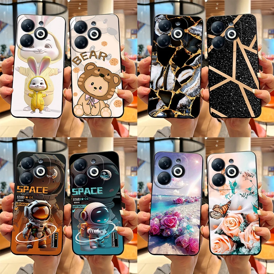 Fashion item Cases For Infinix Smart 8 Pro Protextive Beautiful Painted Back Cover For Infinix Smart 8 Plus cute Cartoon Coques