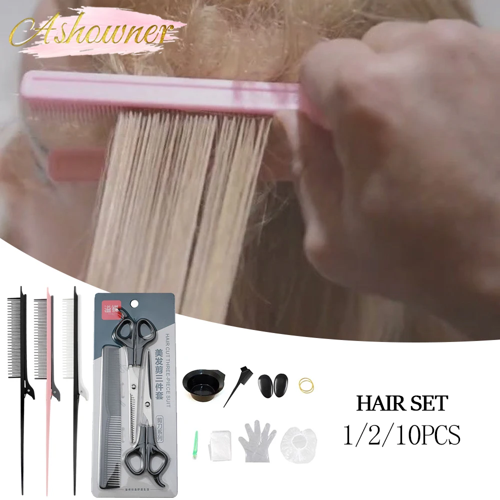 

Point-tail Highlight Comb High-gloss Comb Hairdressing Scissors Styling Comb Tool Weave With Hair Clip Salon Hairdressing Shears