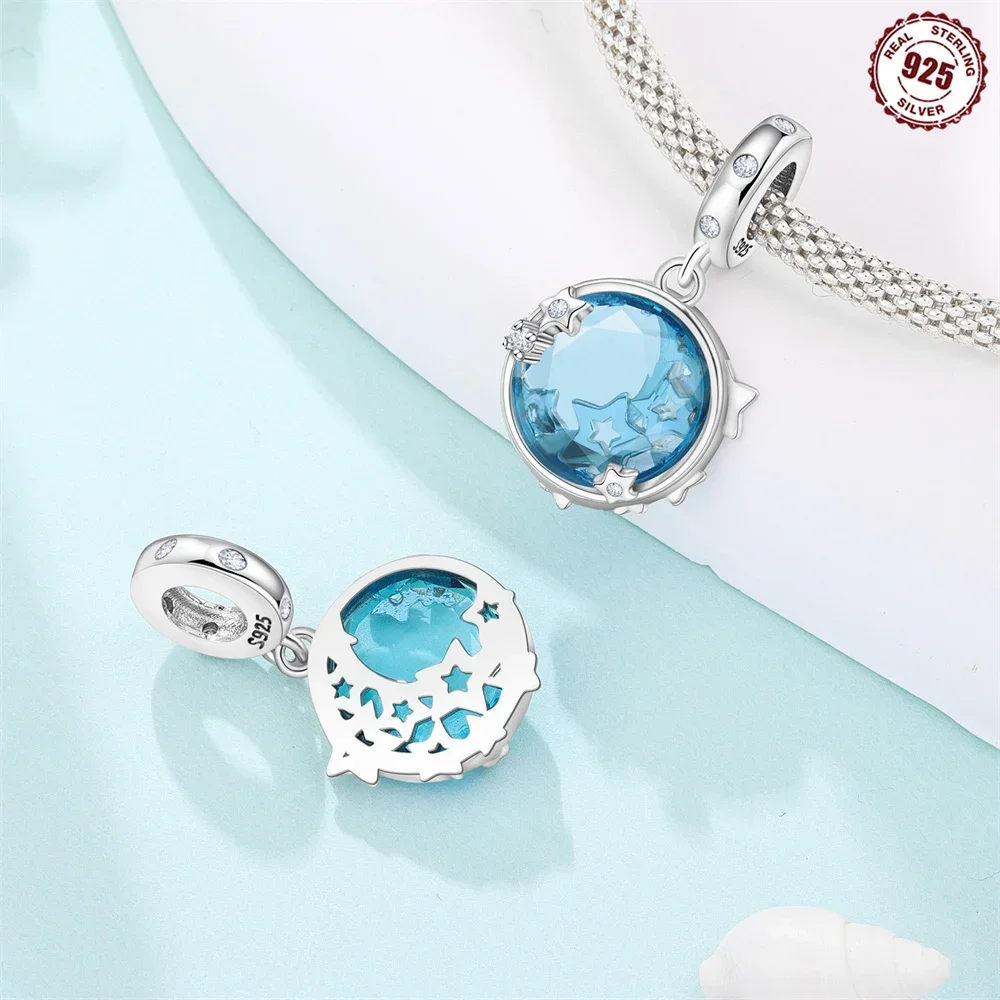 

Подвески Plata 925, оригинальные бусины с компасом астроляби для подвесок, браслет из стерлингового серебра 925 пробы, бусины для изготовления ювелирных изделий, женский подарок