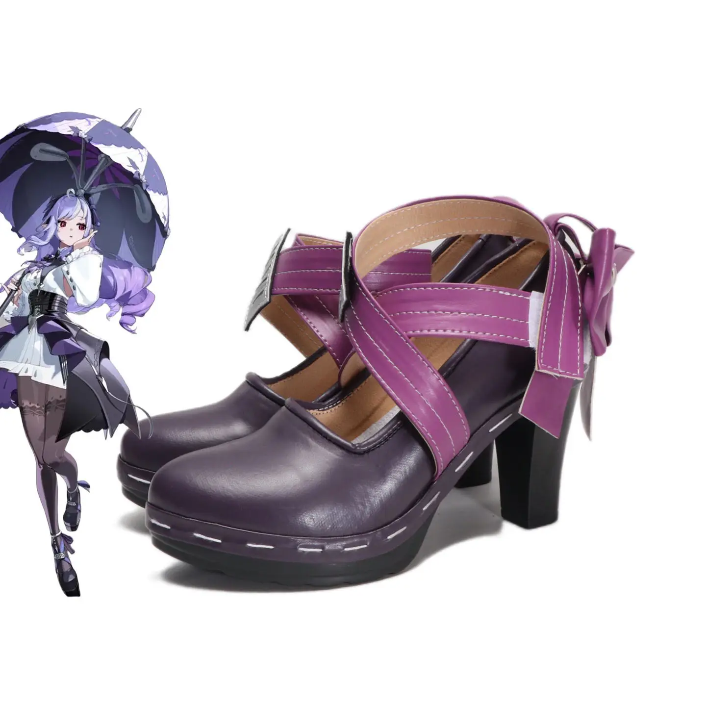 chaussures-de-cosplay-anime-zenless-zone-zero-vivian-banshee-bottes-courtes-en-cuir-pu-violettes-a-talons-hauts-pour-halloween-et-carnaval