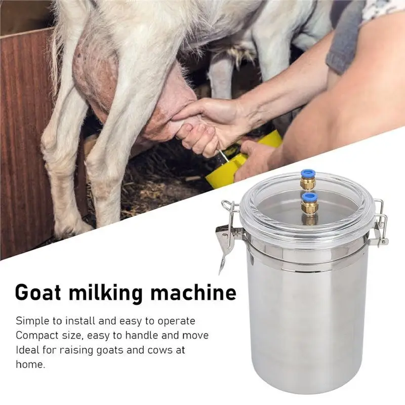 A01V-Effort-Saving Manual For Farm Use 2L Portable Milking Machine Easy-To-Use Hand Milker For Goats And Cows