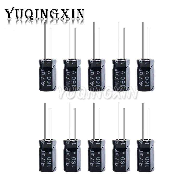 5 sztuk 160V aluminiowy kondensator elektrolityczny 1UF 2.2UF 3.3UF 4.7UF 10UF 47UF 100UF 220UF 330UF 470UF 1000UF — zdjęcie 7