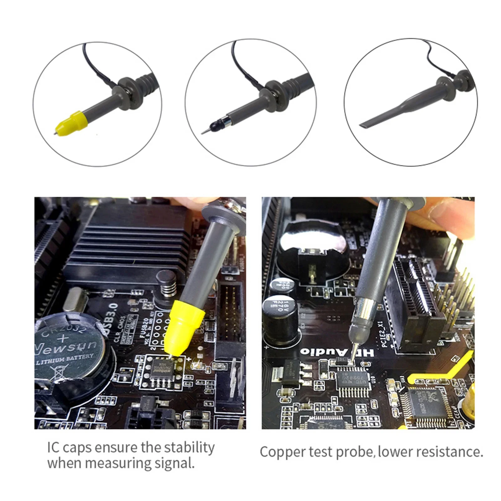 Sonde a Clip per oscilloscopio universale P6100 YPioneer 100MHz con Kit accessori 1X 10X