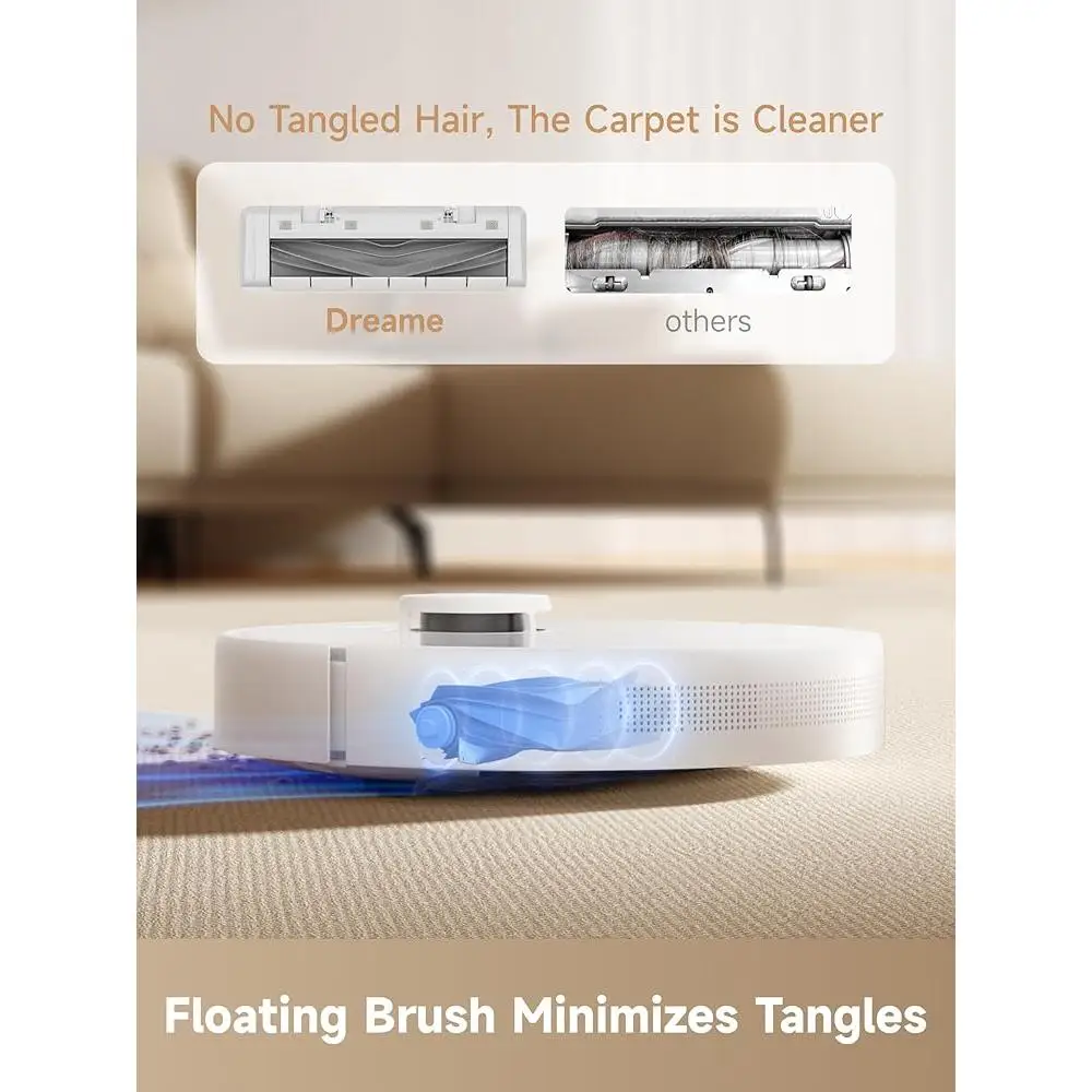 مكنسة كهربائية وممسحة ذاتية التفريغ بقاعدة 6000Pa شفط LiDAR الملاحة الذكية رسم الخرائط المضادة للتصادمات متعددة الأرضيات 2 في 1