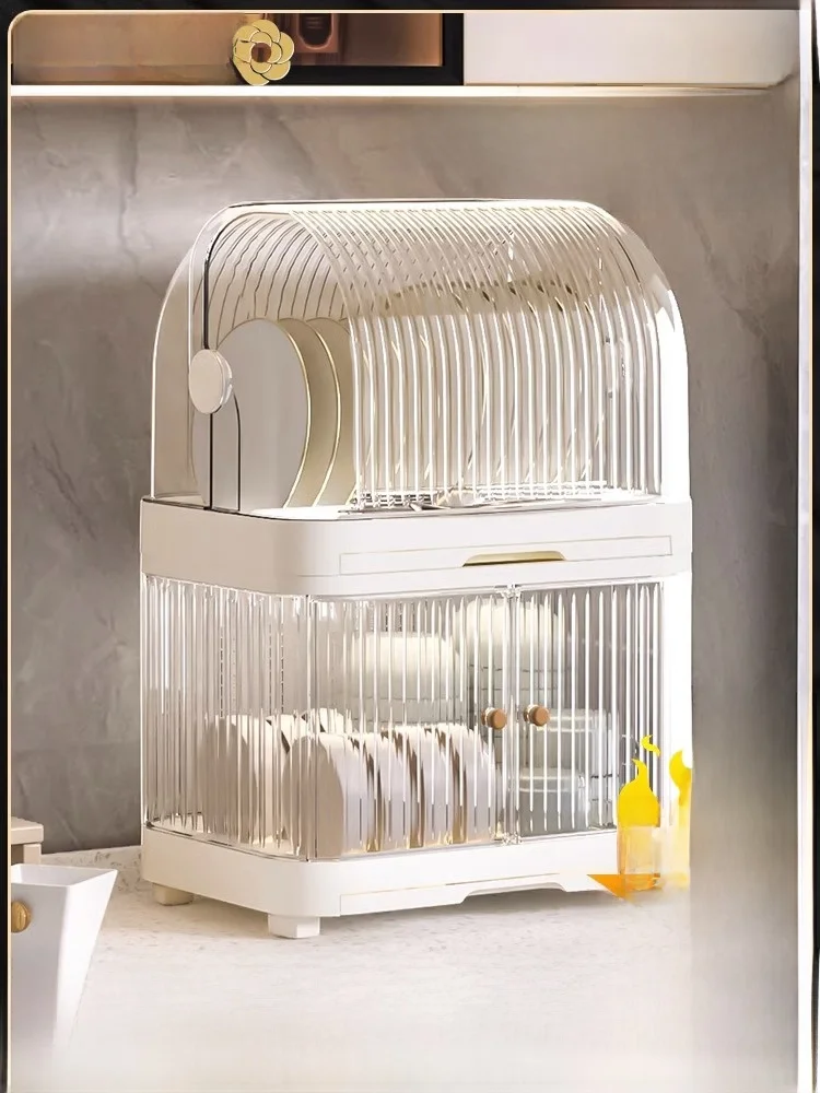 

Small Kitchen Bowl Di Ra Drain Cover Bowl Spoon Storage Box Organizer elf Home Use Plastic Material Countertop Placement