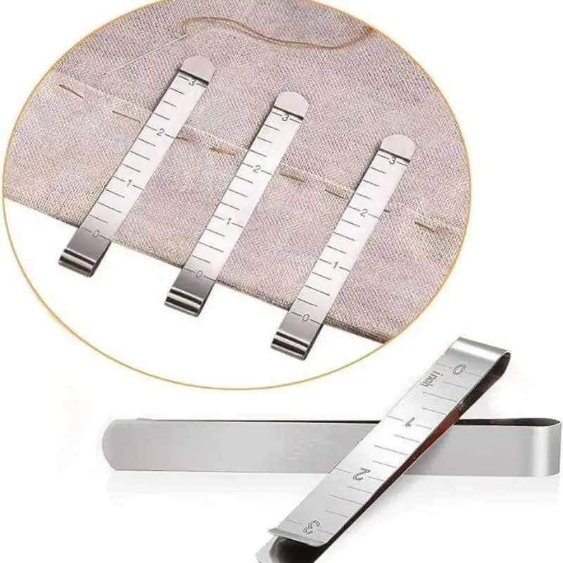 5 Stück Metall-Nähklemmen aus Zinklegierung für DIY-Kleidung, Nähen, Markieren, Quilten, Lineal-Werkzeug – Detail 1