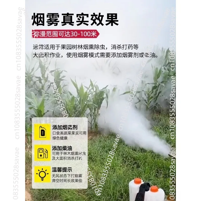 Однотрубная двухтрубная сельскохозяйственная модель LZ-80 Туманная машина Электрический сельскохозяйственный опрыскиватель Распылитель дезинфицирующего средства
