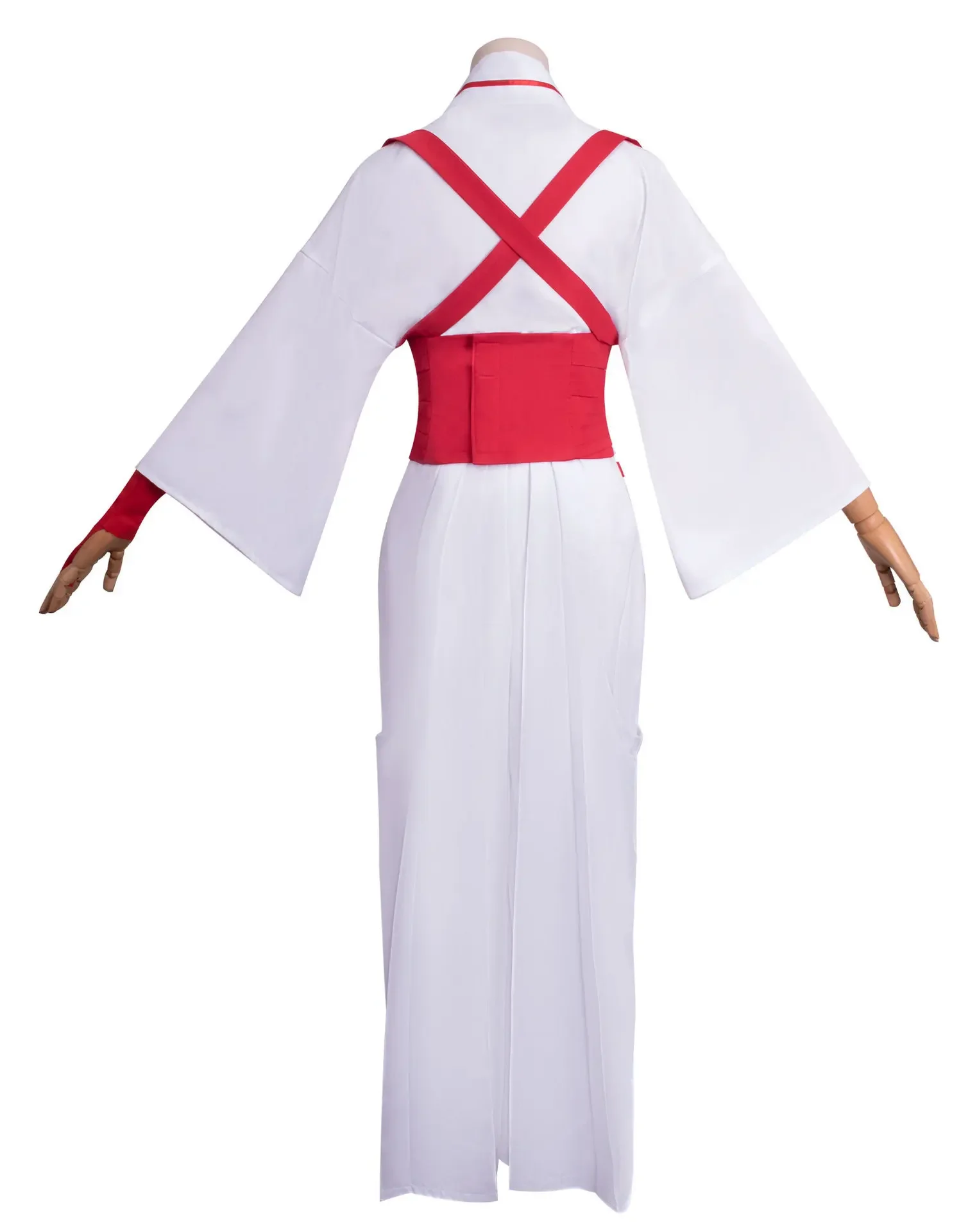 Disfraz de Anime Yamada Asaemon Sagiri, diadema, peluca, Kimono, bata blanca, uniforme de Asaemon