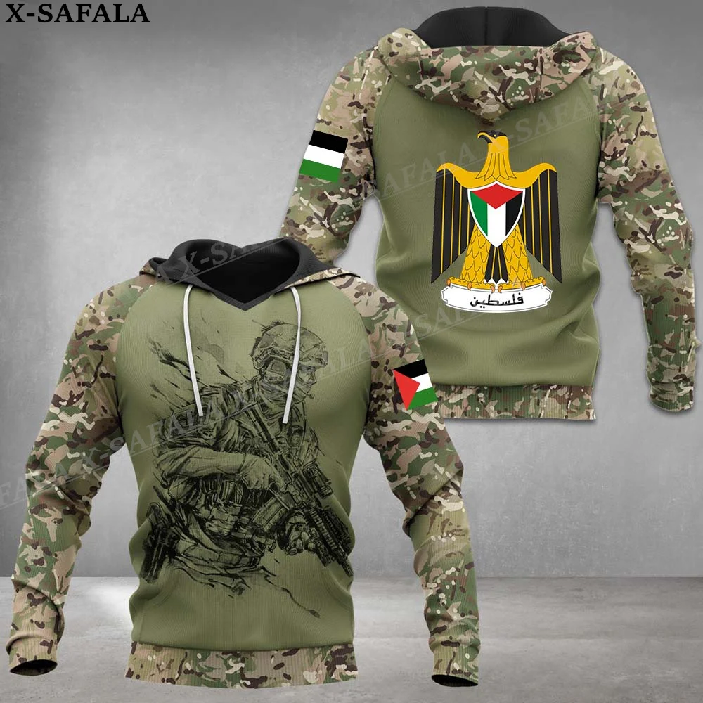 

PALESTINIAN ARMY Soldier Veteran Uniform 3D Print Zipper Hoodie Man Female Pullover Sweatshirt Hooded Jacket Jersey Tracksuits-2