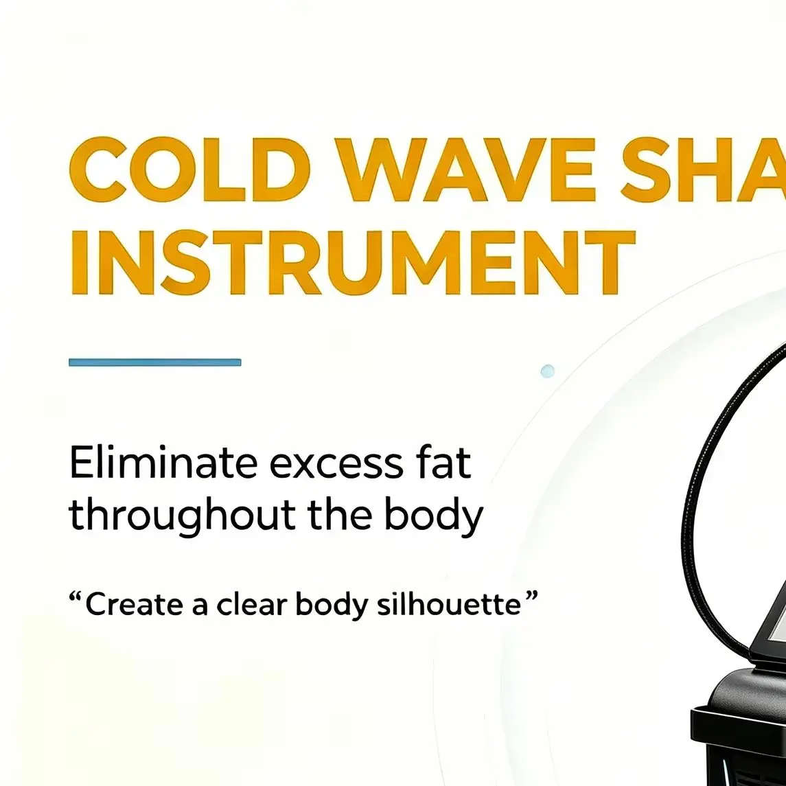 Coolwaves Cold Wave Body Shaping Machine Non‑Invasive Fat Reduction Skin Firming Body Contouring Salon Device