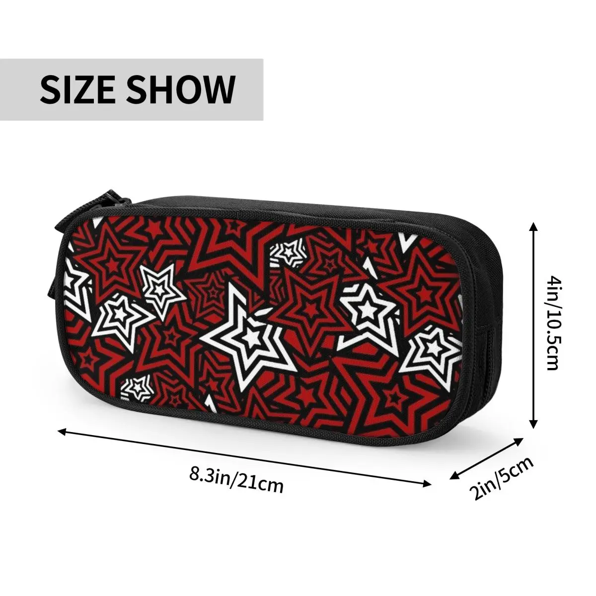 Imagem -06 - Persona 5-royal Phantom Zipper Pencil Case Anime Pen Box Bags Ladrão Estrela Grande Capacidade Material Escolar Jogo de Moda