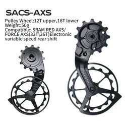 Single Arm Cage System Bicycle Derailleur Compatible with SRAM RED AXS/FORCE AXS Electronic Variable Speed Rear Shift