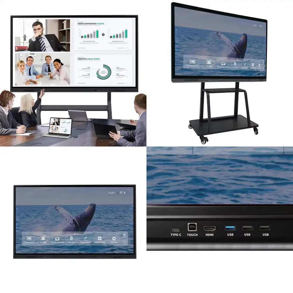 

for IBoard Conference System HD 4K 20 Touch Points Interactive Whiteboard for Online Meeting Smart Digital Board for Video