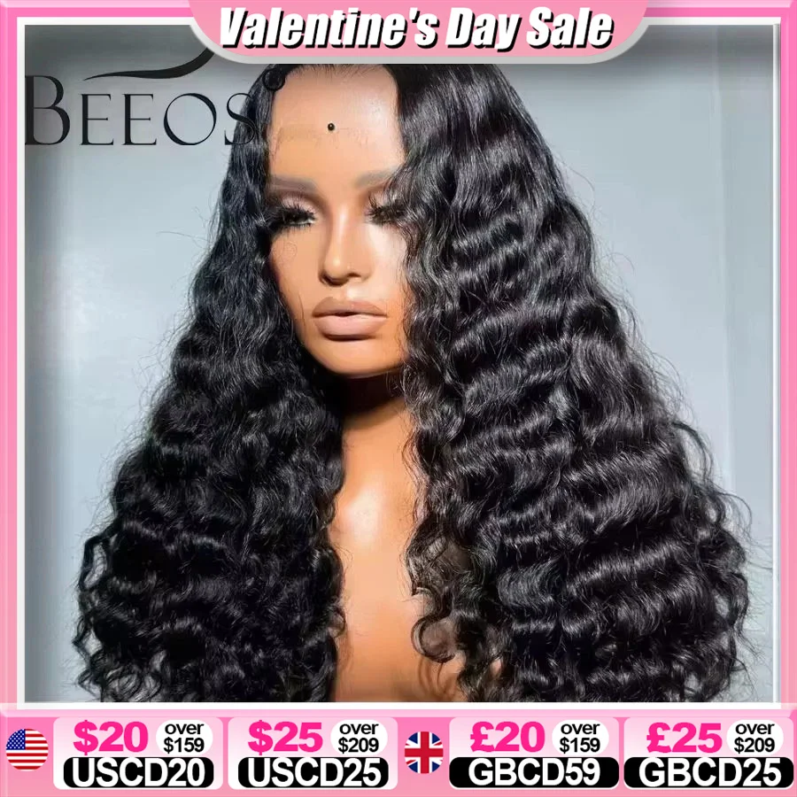 

250% Burmese Curly 13x6 HD Lace Frontal Wigs Deep Parting Ultra Fitted Human Hair HD Full Frontal Water Wave Wigs Burmese Wave