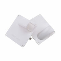 1 Pair Of Plastic White RC Fixed Wing Airplane Servo Covering Plate Cover Board