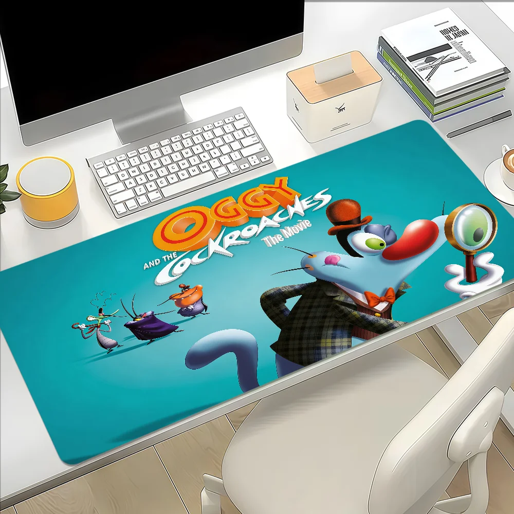 Oggy And The Cockroaches Mouse Pad Large Non-slip Lockedge Desktop Computer Desk Mat Keyboard MousePad Office Gamer Student