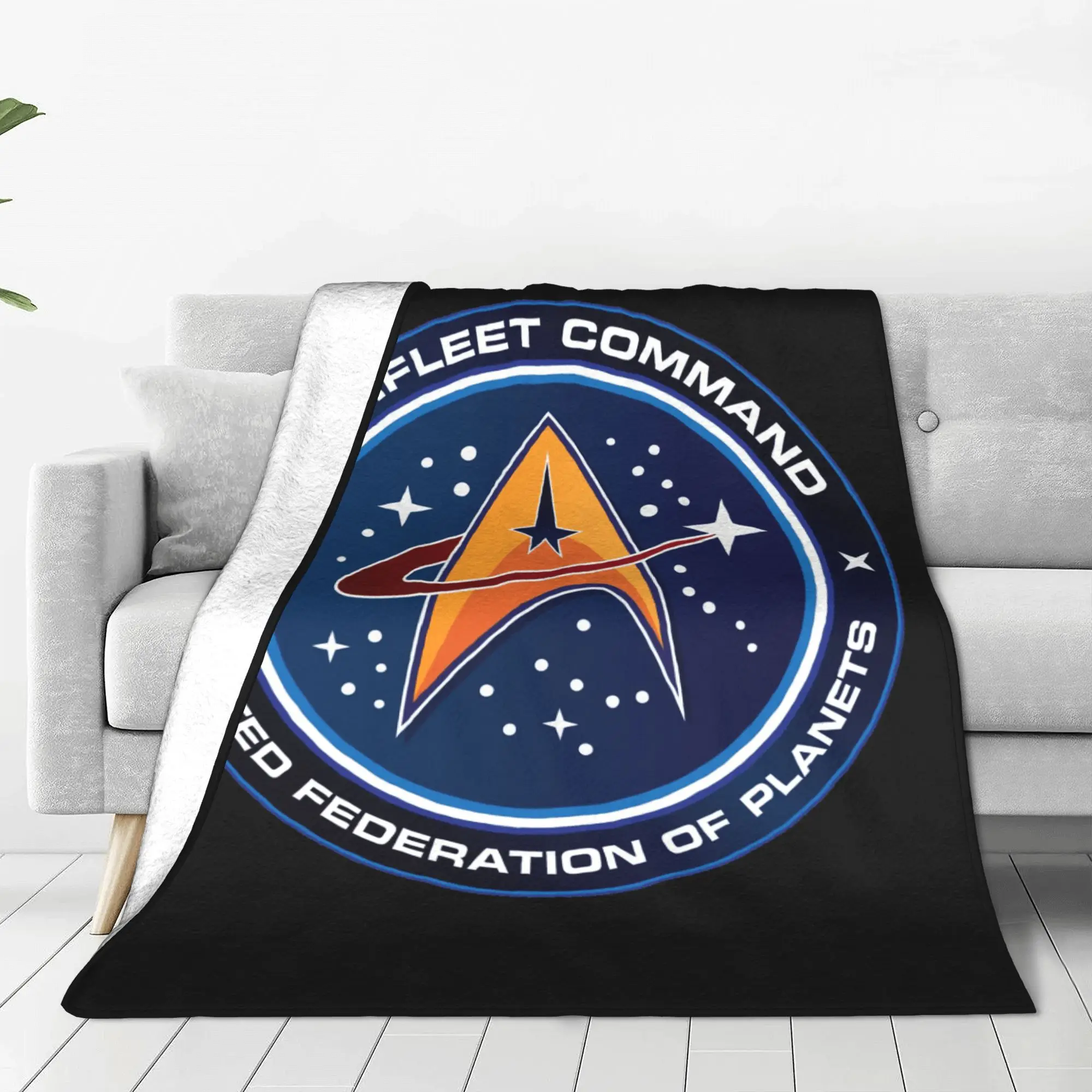 Star Treks Starfleet Gift Blanket For Men Women Warm Cozy Fluffy  Throw Blankets for Sofa 50x60 Inches Multi-size