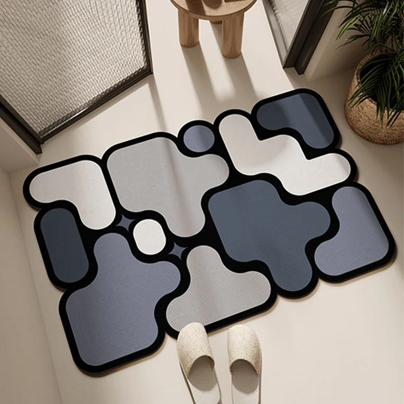 Diatom mud mat Modern bathroom mat toilet easy to take care of absorbent mat household bathroom door quick dry non-slip mat
