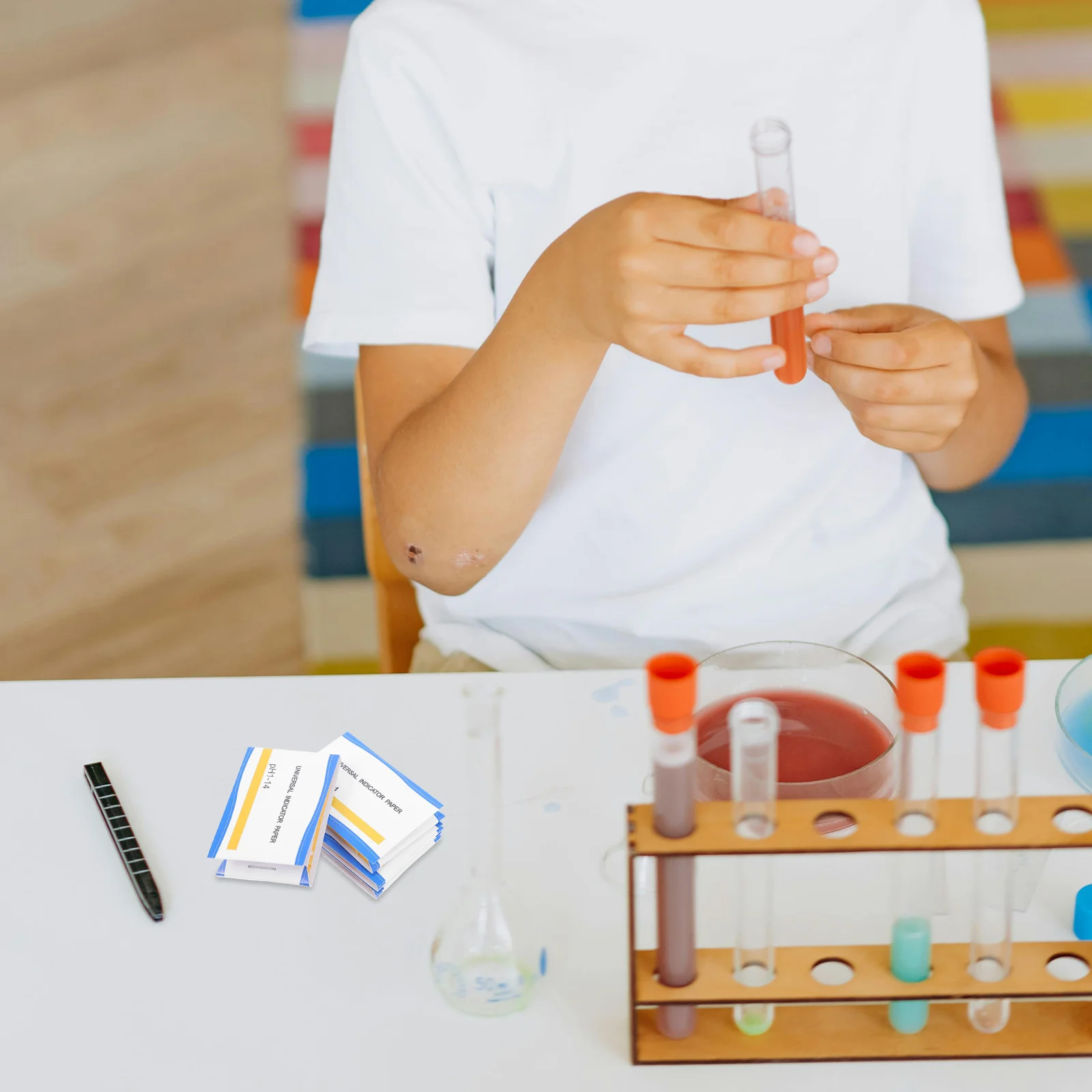 4개입 범용 PH 테스트 스트립 0-14 PH 종이 테스트용 수족관 토양 물 화장품 정확한 양수 테스트 스트립