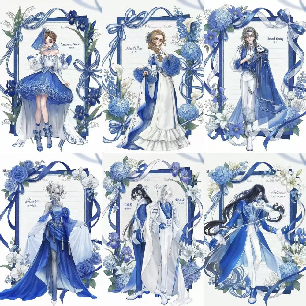 10cm Game Identity V Acrylic Plaque Standee Figure Journalist Fragrance Knight Red Lady Violinist Model Keychain Desk Decor Gift view 3