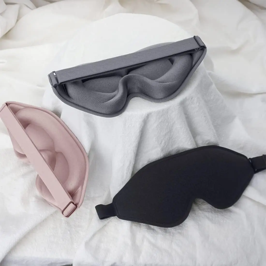 Sleep Mask,3D Deep Contoured Eye Covers for Sleeping,99% Block Out Light Eye Mask,with Adjustable Strap for Sleeping,Traveling