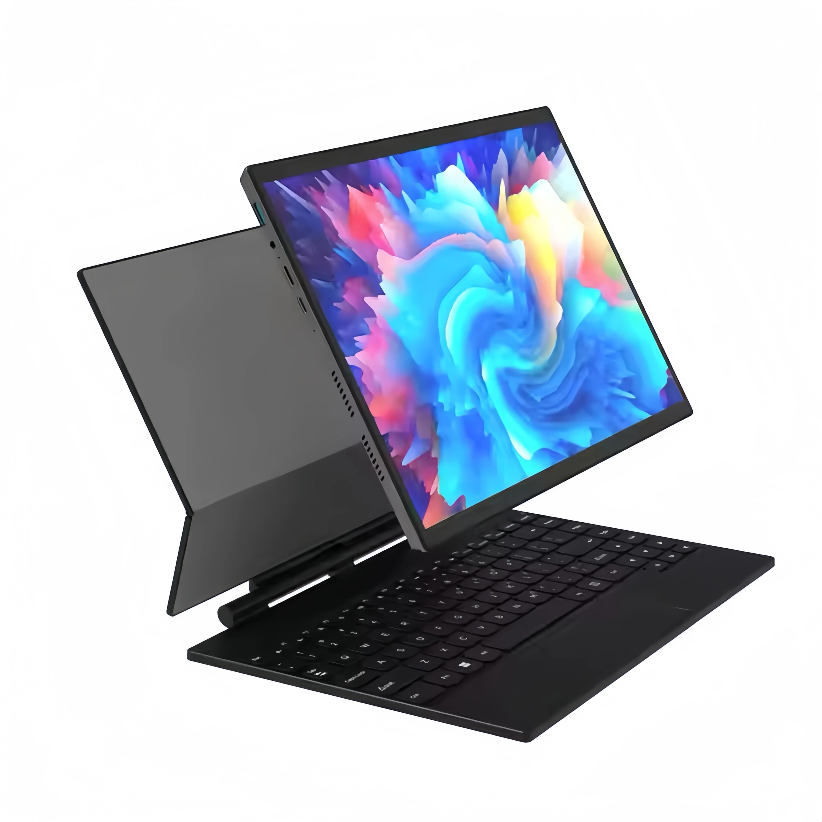 2024 New 14 Inch Portable Business Laptop Multi-Form Touch Screen Backlit Win 11 12GB RAM Quad English