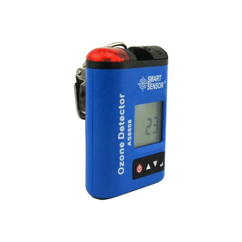 Smart Sensor AS8808 Mini Portable Clip-on Digital Ozone Detector O3 Gas Concentration Monitor Tester Analyzer With Alarm