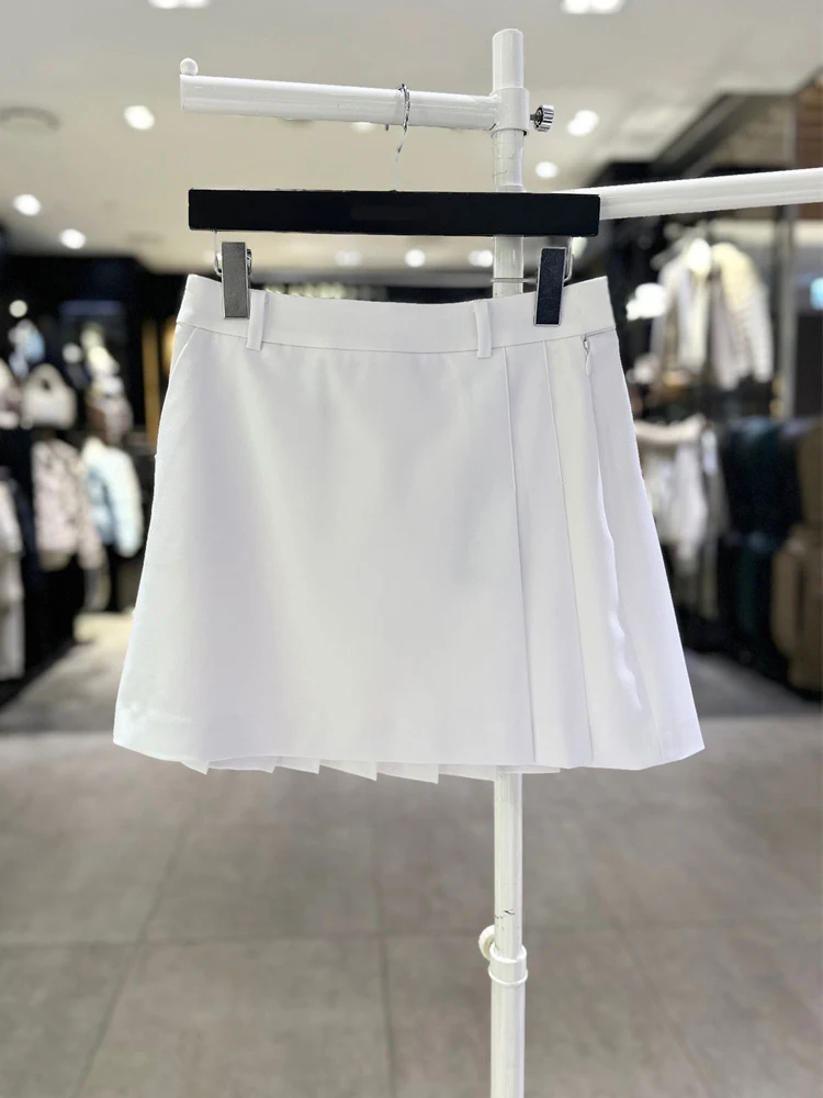 

Golf Sport Sle A-Line Skirt High Waist Pure Color Women's Summer New Simple Casual Skirt Korean Version Commute