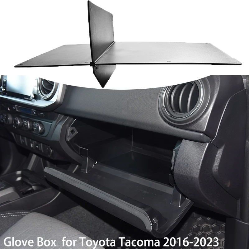 Glove Box Dividers Organizer For Tacoma 2016 2017 2018-2022 2023 Insert Box ABS Secondary Storage,Tacoma Car Interior Accessoies