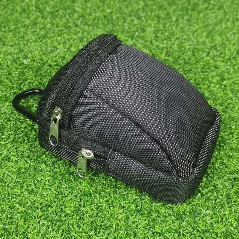 Golftas met 2 lagen Rits Golftas Golf Tees Bag Bag Golfballenhouder Tas Golfballenbuideltas Golfopslag Handtaszak