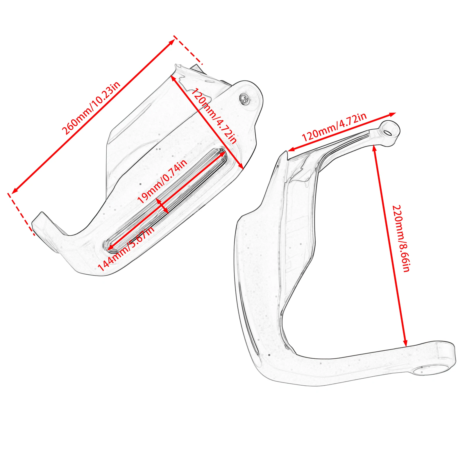 Motorrad Handprotektoren Für BMW R1300GS 2023 + R 1300 GS ADV Abenteuer 2024 + Bremse Kupplung Hebel Schutz Handschutz Schild