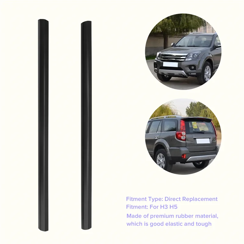 X39A-2 قطعة/المجموعة للجدار العظيم هافال H3 H5 الجانب الخلفي نافذة شريط مطاطي الباب زجاج العمود شريط عزل الزخرفية #2