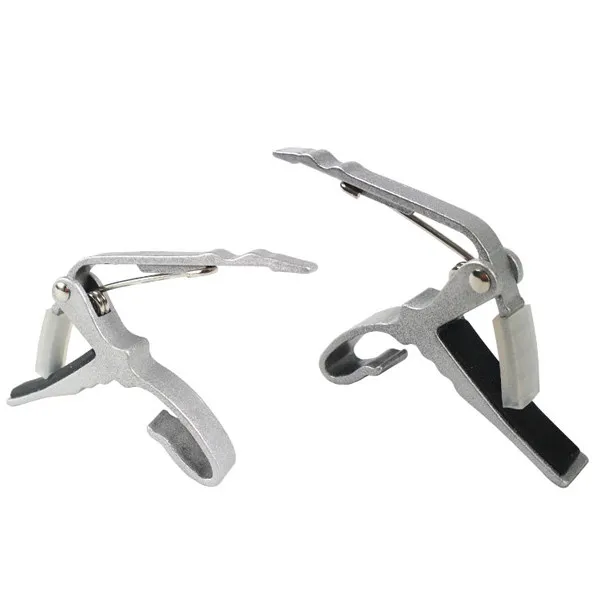 Silver Aluminum Alloy Guitar Capo Trigger Style for Acoustic Electric Guitars Easy Repositioning No Tuning