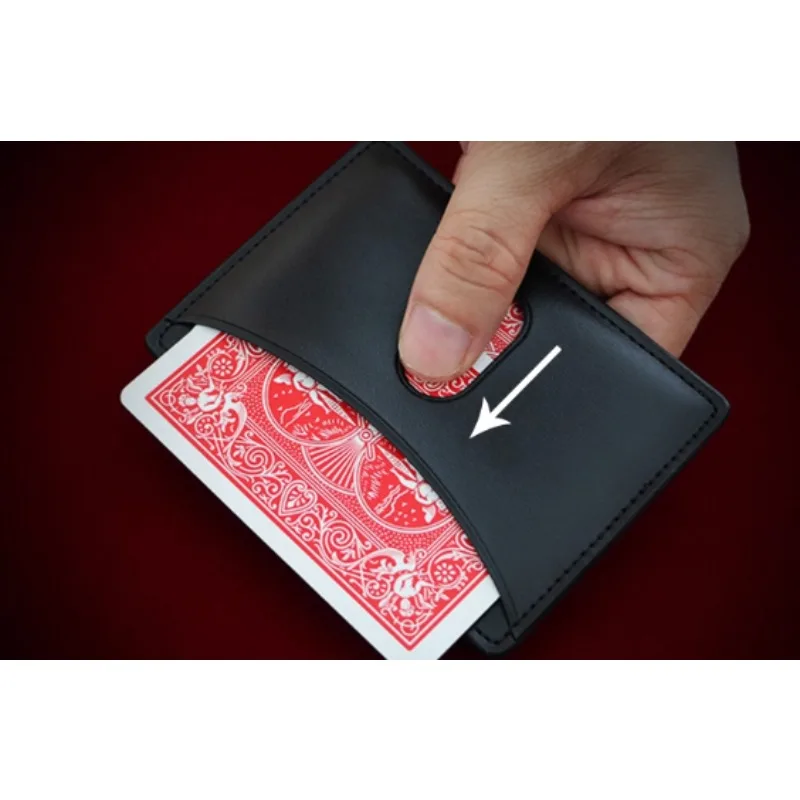 Portfel na karty z funkcją natychmiastowego zmiany, wersja 2.0, ulepszone etui na karty, rekwizyty do magicznych trików, uniwersalne etui na karty, magia z bliska, magia.