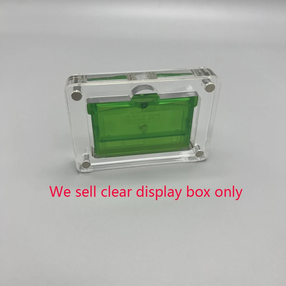 Transparent Storage Game Card Case Acrylic For GBA Cover Shell Cards Slot Box Display Stand game Accessories