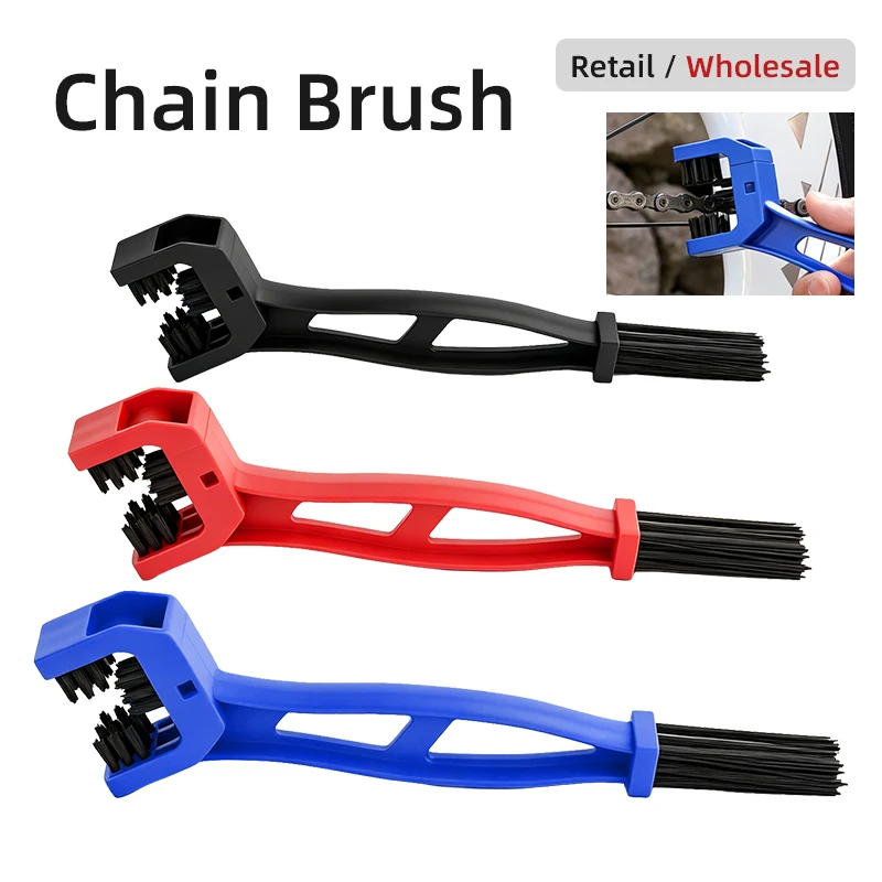 ESLNF Bicycle Chain Flywheel Crankset Cleaning Brush 1-3Pcs Portable Road Bike Motorcycle Maintenance Tool