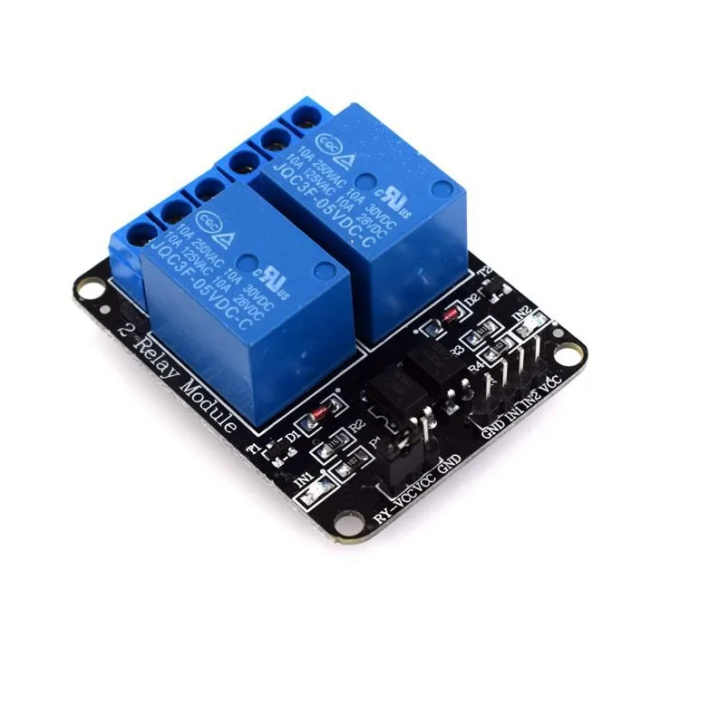 1PCS 5V 2 Channel Relay Module Low Level Triggered 2-Way 2CH Relay Module with Optocoupler Expansion for Arduino