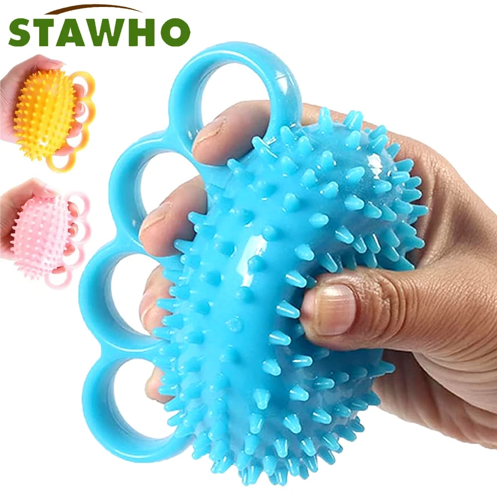 

1Pcs Hand Grip Strengthener Finger Exerciser Ball for Patient Recovery Elderly Stroke Arthritis Therapy Anxiety Stress Relief