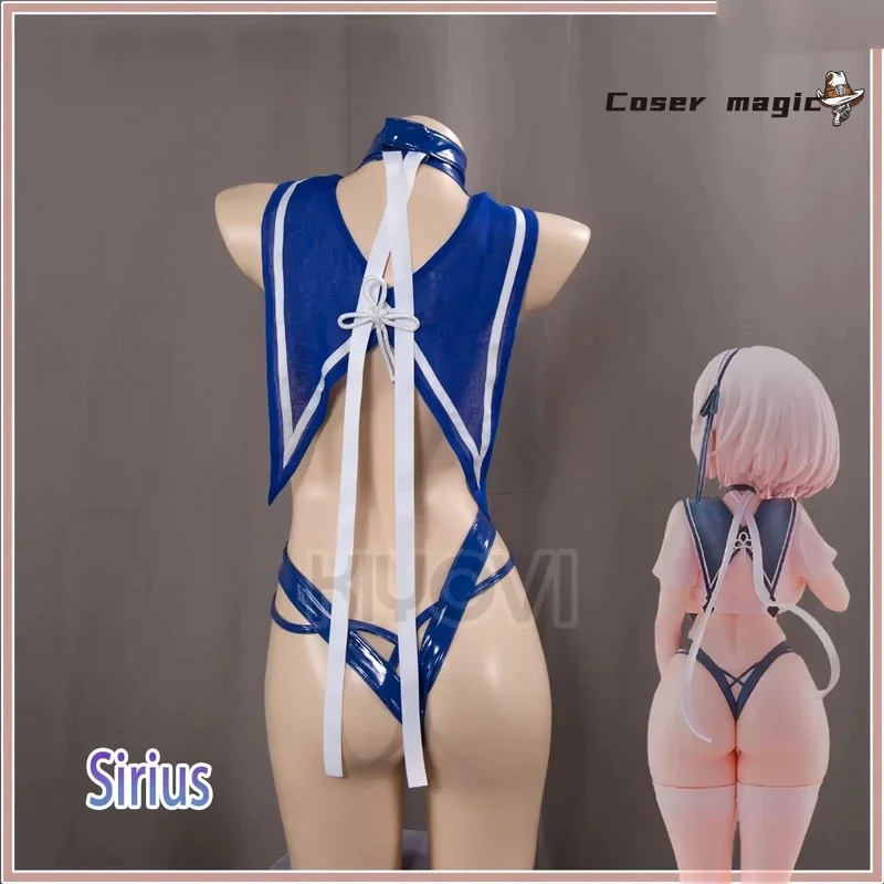 Azur Lane Sirius traje de marinero traje de baño disfraz Cosplay Cos juego Anime uniforme de fiesta Halloween juego ropa de rol