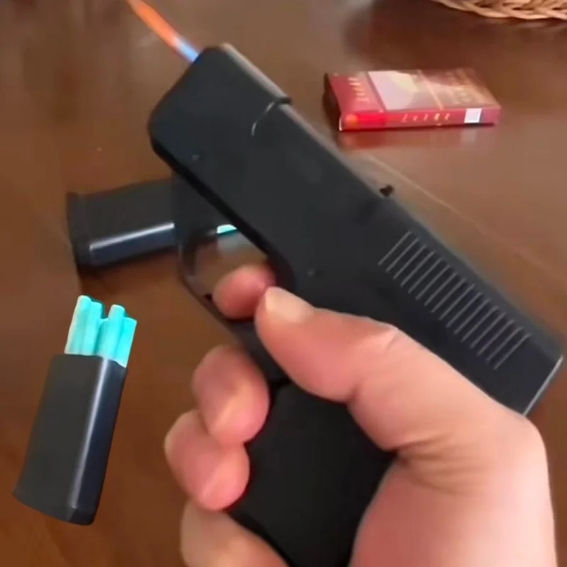 

Пистолетные зажигалки с 3 портсигарами, реактивной турбинной зажигалкой, газовая зажигалка, ветрозащитная зажигалка для сигар, гаджеты для мужчин, 10 шт.