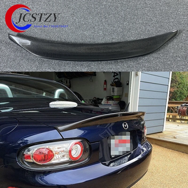 For MX5 NC NCEC Roster Miata EPA Type 3 2009-2015 Carbon Fiber Rear Trunk Spoiler Tail Boot Lip Wing (PRHT Hard Top Only)