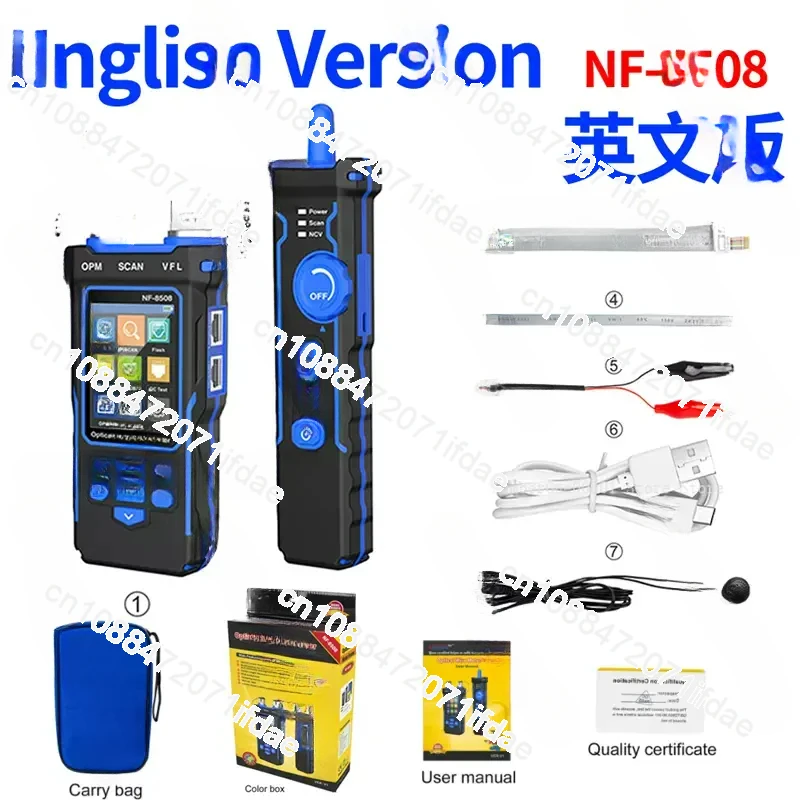 

LAN NF-8508 Тестер оптической мощности с ЖК-дисплеем, тестер сетевого кабеля