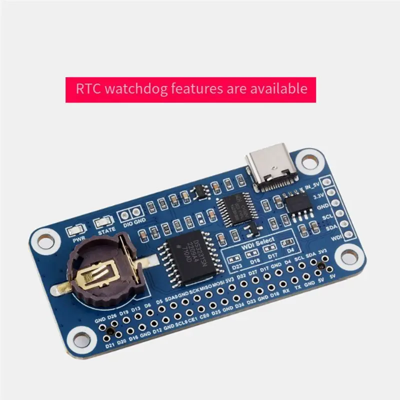 A29F-For Raspberry Pi RTC Watchdog HAT(B) Expansion Board Real Time Clock Onboard DS3231SN RTC Chip For Jetson Nano