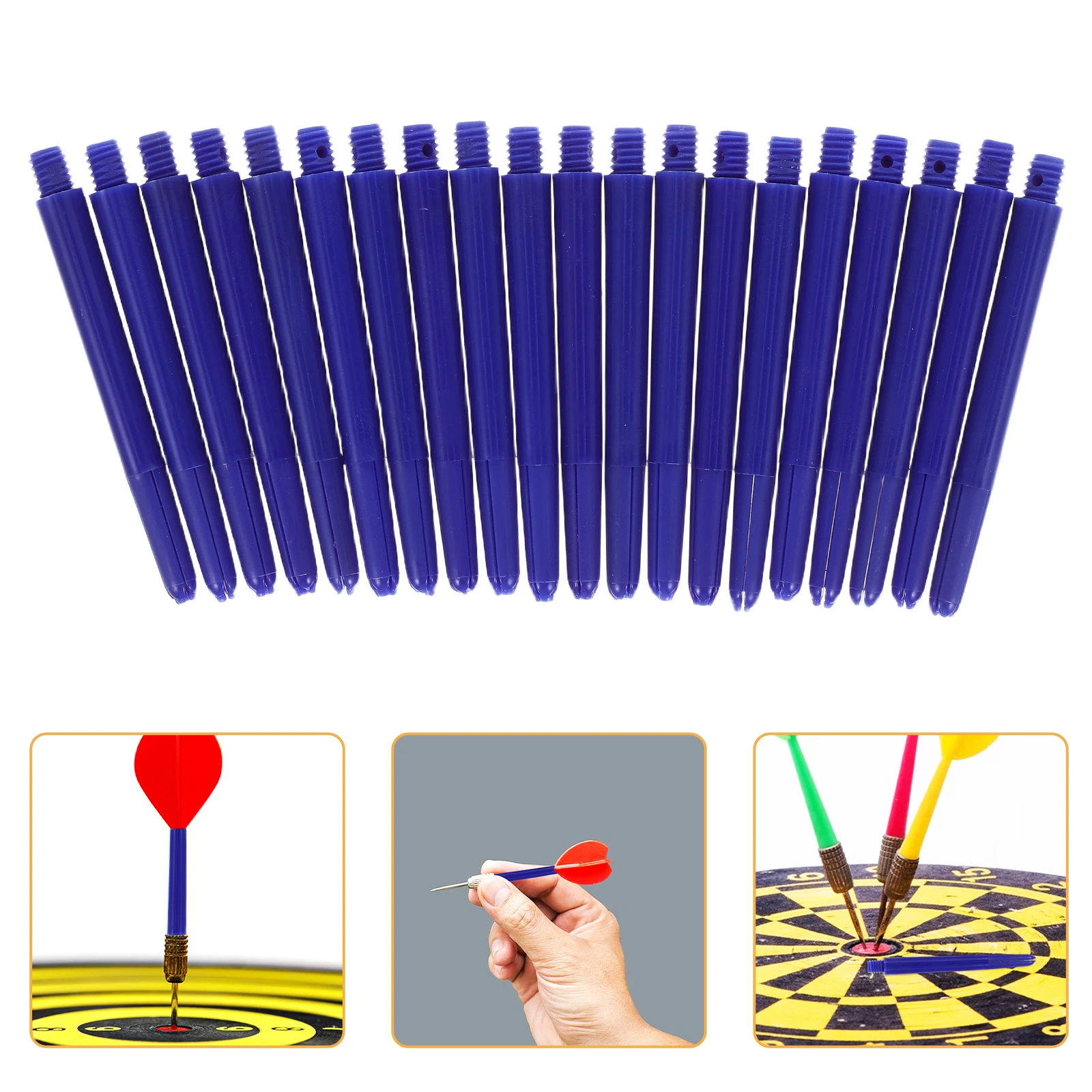 

20 Pcs Threaded Dart Shaft Shafts for Replacement Stems with Design Nylon Lightweight Needle