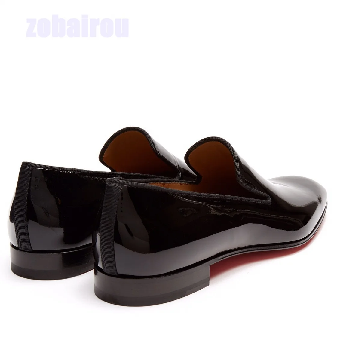 Zapatos Oxford informales de charol para hombre, calzado masculino de moda, punta cuadrada, sin cordones, zapatos planos formales de negocios para