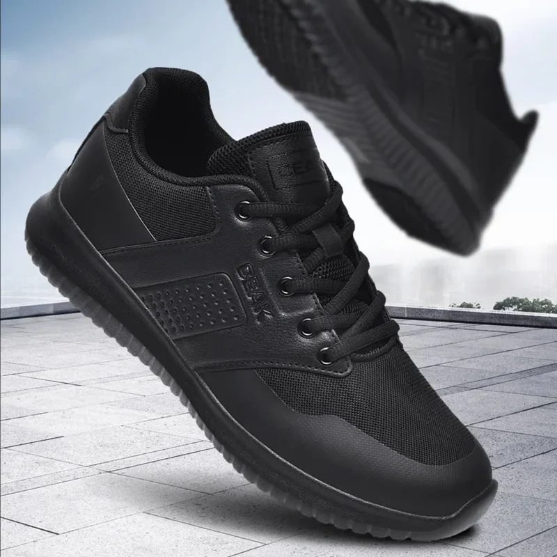 Chef shoes non-slip Four seasons breathable hotel kitchen work shoes light outdoor men's plus size casual sports walking shoes
