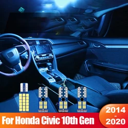 For Honda Civic 10 10th Gen 2014 2015 2016 2017 2018 2019 2020 Canbus 4pcs Car LED Interior Dome Lights Trunk Light Accessories