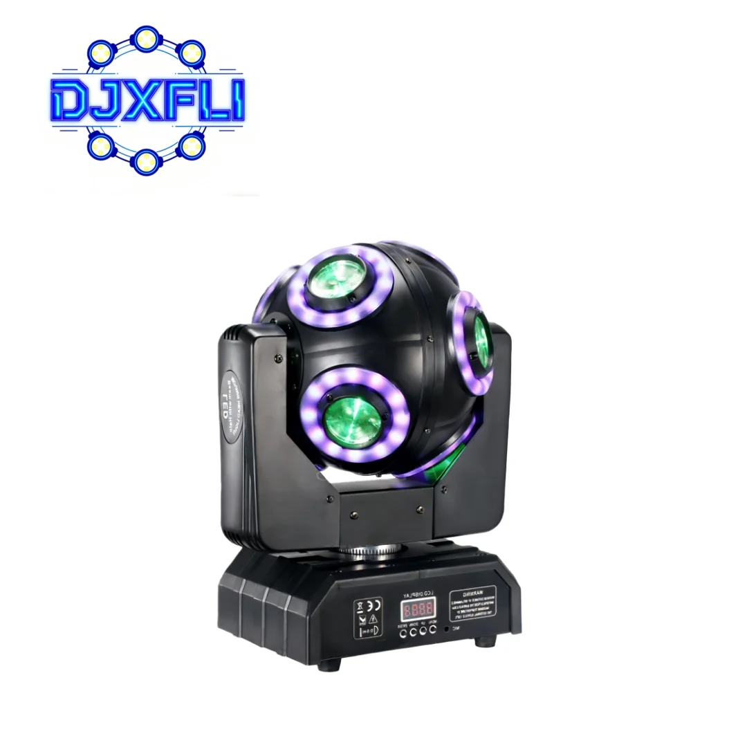 LED 8x15W Beam Moving Head with Halo Effect Party Lighting Equipment Stage Disco KTV RGB Color Changing